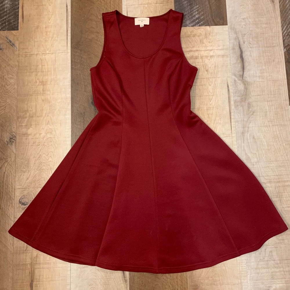 Maroon semi-formal dress
